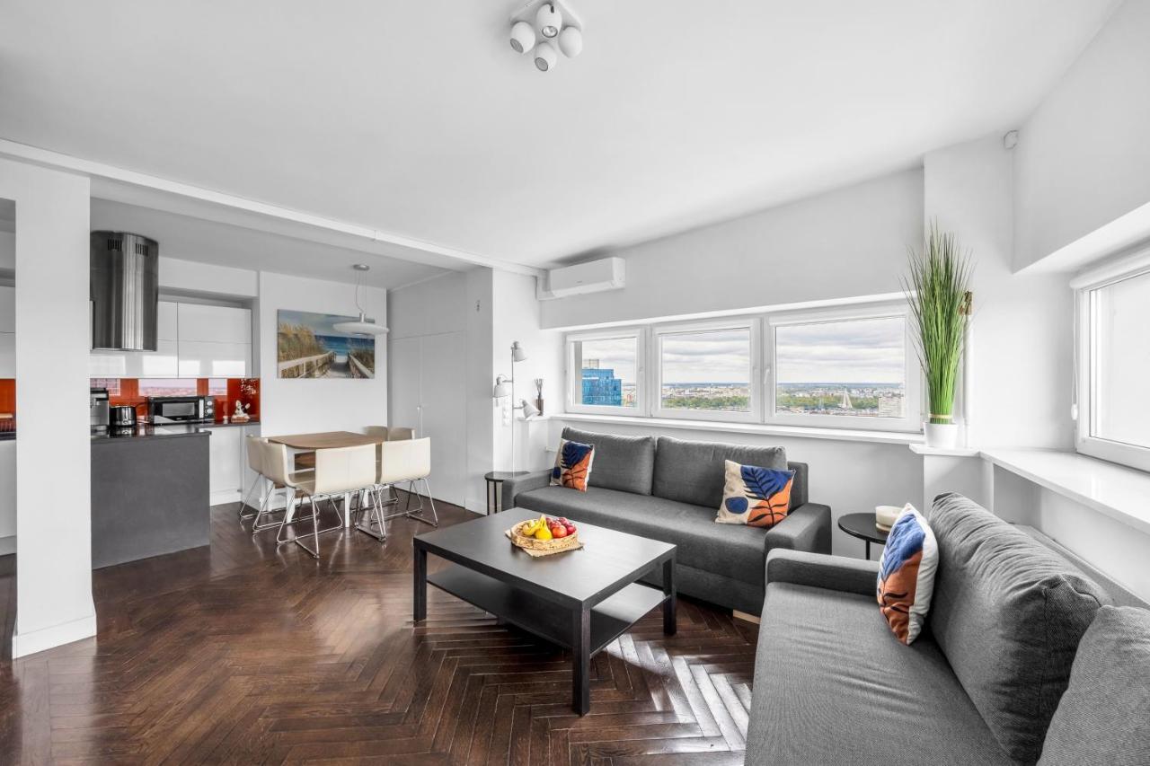23Rd Floor 3Br Apt With Views Of Warszawa Exteriör bild