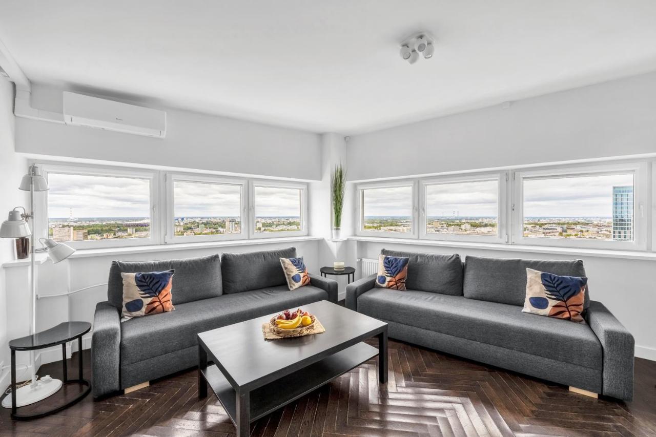 23Rd Floor 3Br Apt With Views Of Warszawa Exteriör bild
