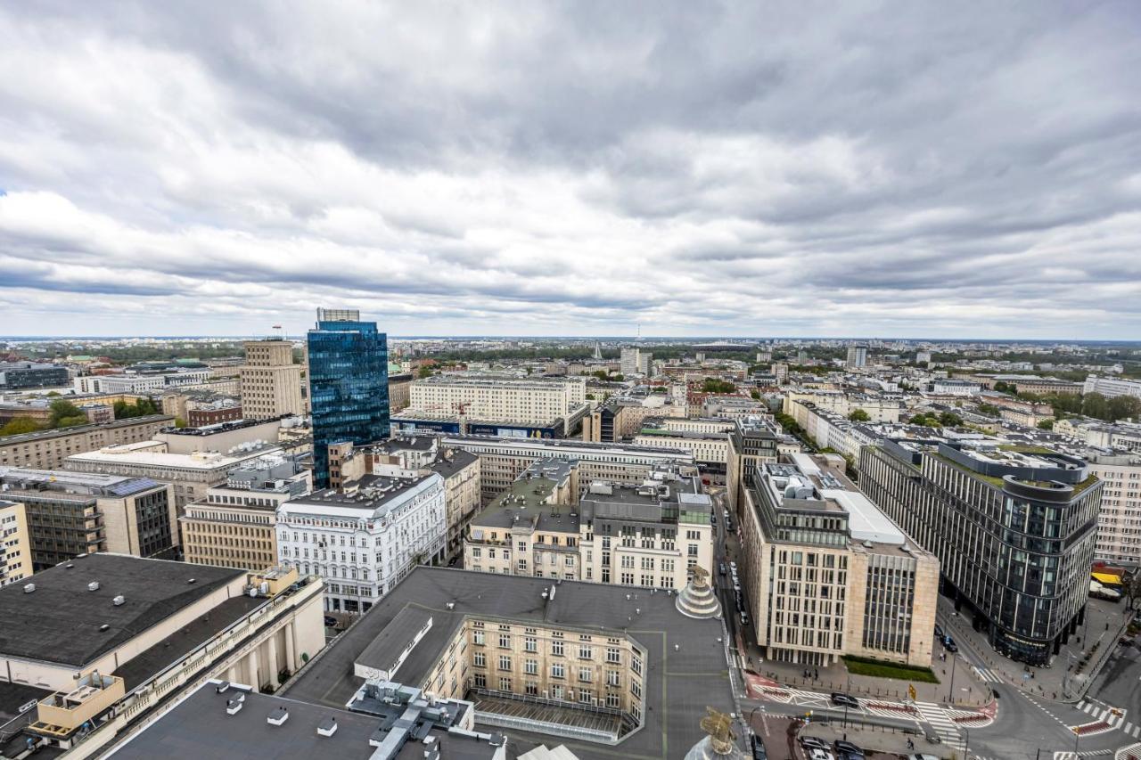 23Rd Floor 3Br Apt With Views Of Warszawa Exteriör bild